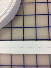 Elastic Buttonhole 1 inch (25mm) Wide White Per Yard